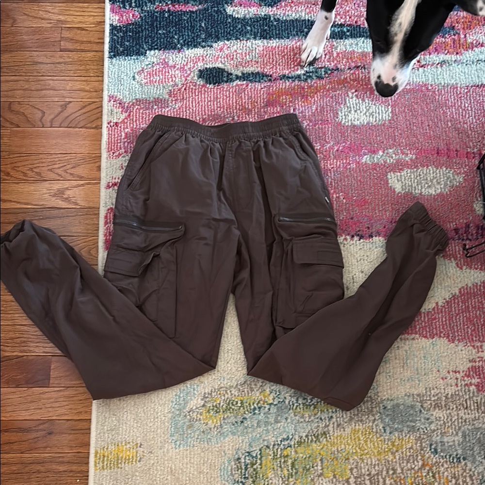 Girls Brown Cargo Pants